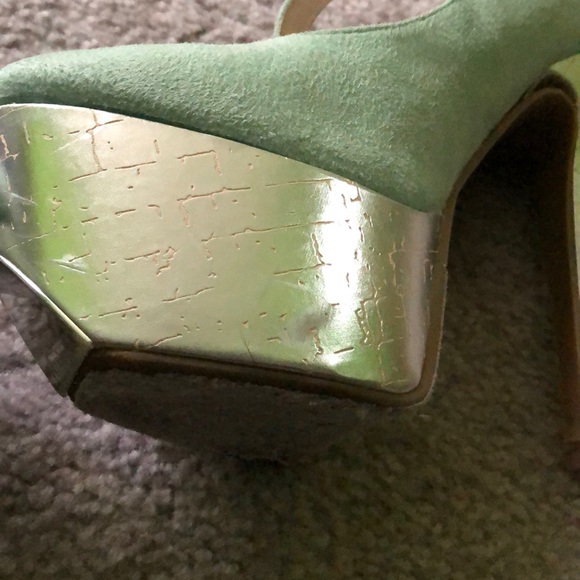 Mint green platform heels - Picture 4 of 5
